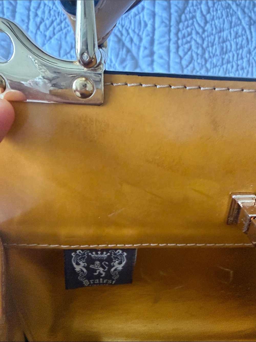 Pratesi ~ Anna Maria Luisa de' Medici Hand Bag ~ BEAUTIFUL 🧡 - Picture 14 of 14